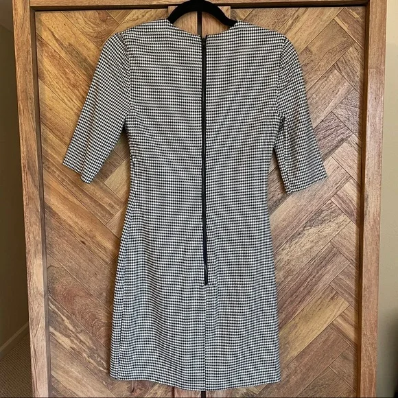 NWT Alice + Olivia Delora Houndstooth Dress size 4 - Picture 5 of 6